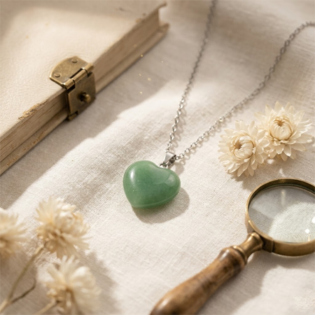 Green Aventurine Heart Pendant