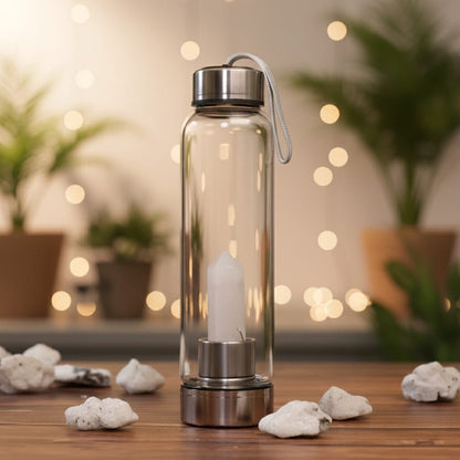 Clear Quartz Water Bottle