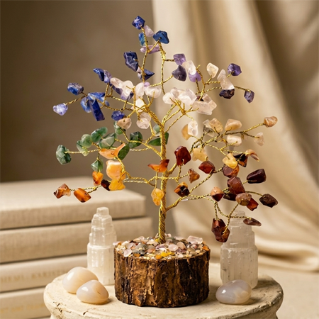 Seven Chakra Crystal Tree (100 Beads)
