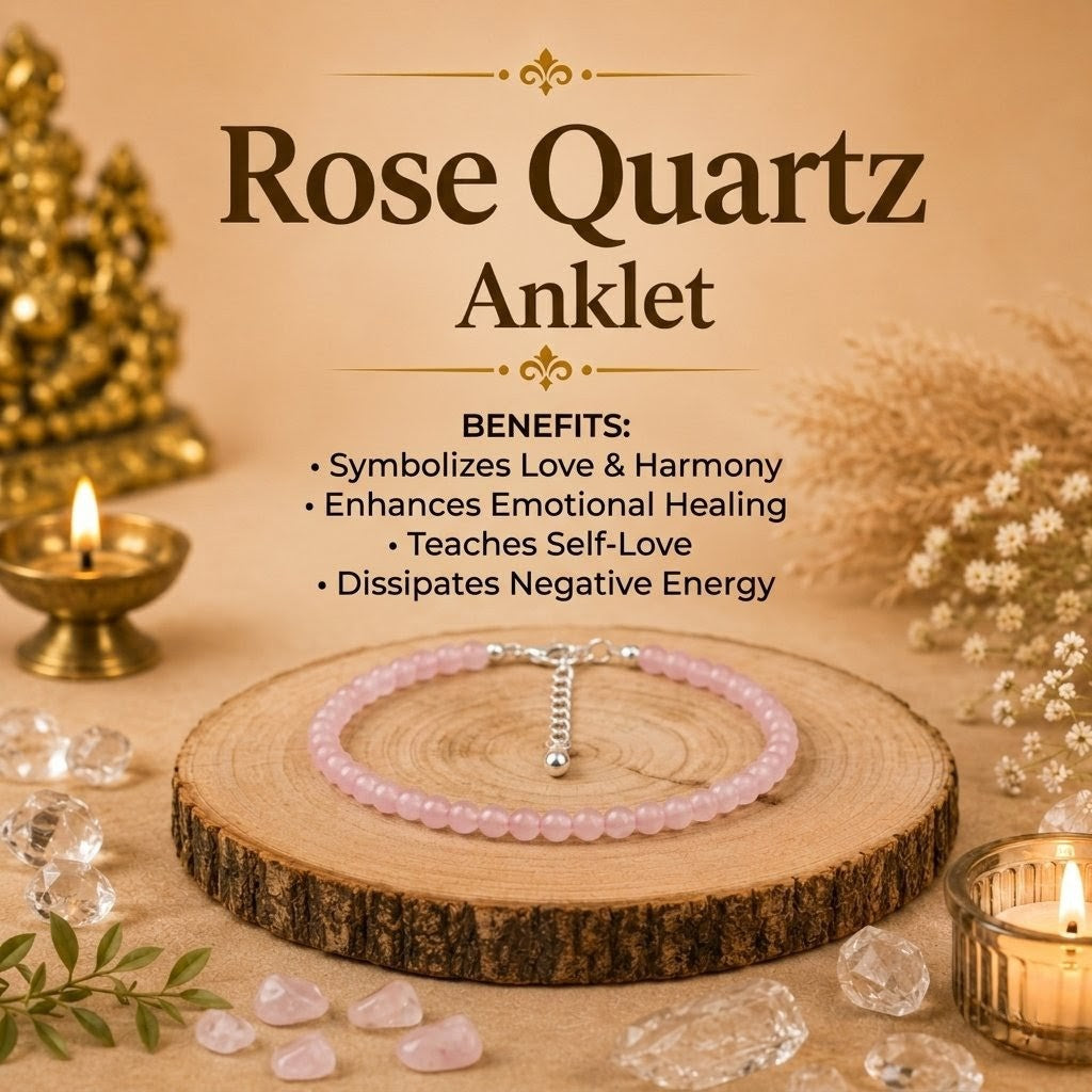 Anklet Rose Quartz