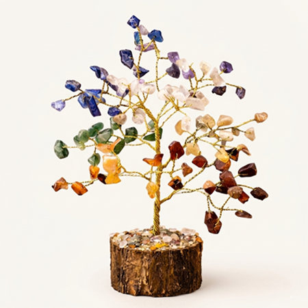 Seven Chakra Crystal Tree (100 Beads)