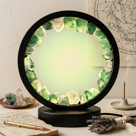 Green Aventurine Crystal Lamp