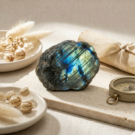 Raw Labradorite  450-500 Gm