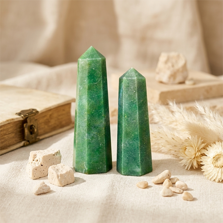 Green Aventurine Tower ( Power Point )