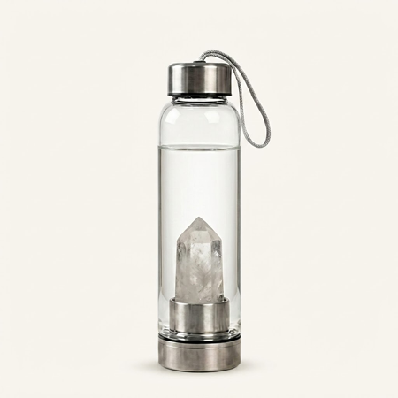 Clear Quartz Water Bottle