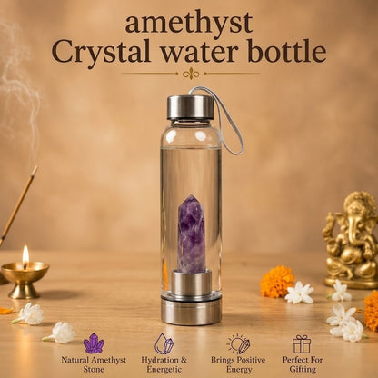 Amethyst Crystal Water Bottle