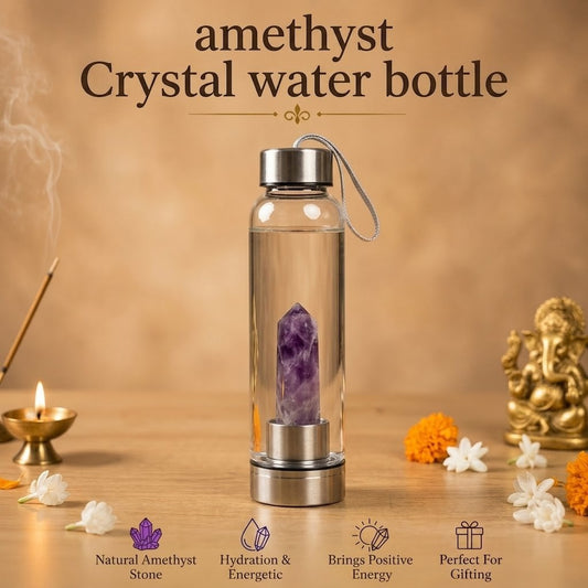 Amethyst Crystal Water Bottle