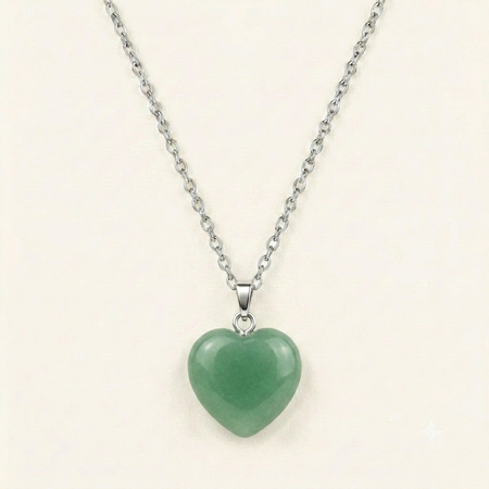 Green Aventurine Heart Pendant