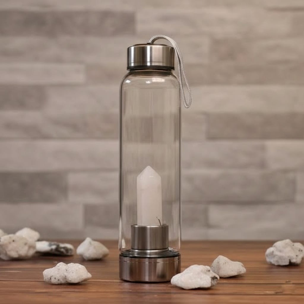 Clear Quartz Water Bottle