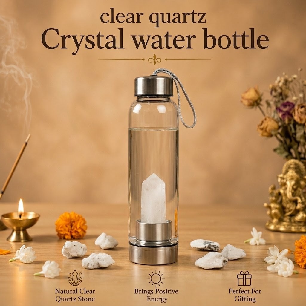 Clear Quartz Water Bottle