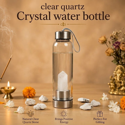 Clear Quartz Water Bottle